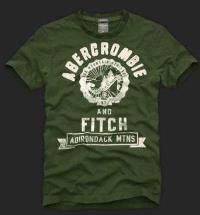 heren abercrombie and fitch korte tees adirondack olijfgroen wit Store Tilburg 15r5e974